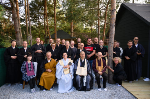 Sanga Ho Hakubaji podczas otwarcia miejsca medytacji 08'2019